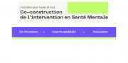 Formation "Co-construction de l'intervention en santé mentale"